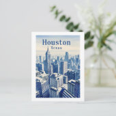 Houston Texas Postkarte (Stehend Vorderseite)