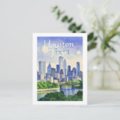 Houston Texas Postkarte (Stehend Vorderseite)