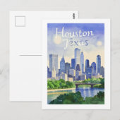 Houston Texas Postkarte (Vorne/Hinten)