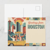 Houston texas postkarte (Vorne/Hinten)