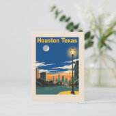 Houston Texas Postkarte (Stehend Vorderseite)