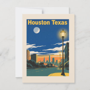 Houston Texas Postkarte