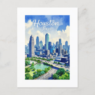 Houston Texas Postkarte