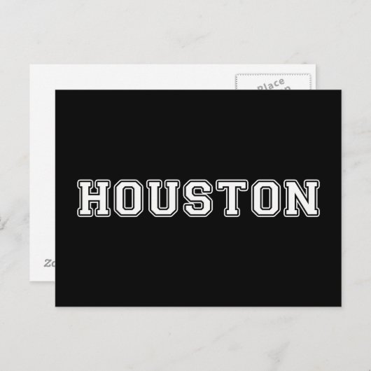 Houston Texas Postkarte (Vorne/Hinten)