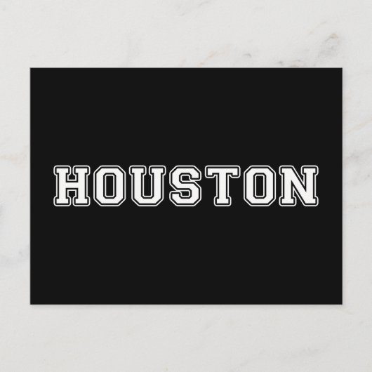 Houston Texas Postkarte (Vorderseite)