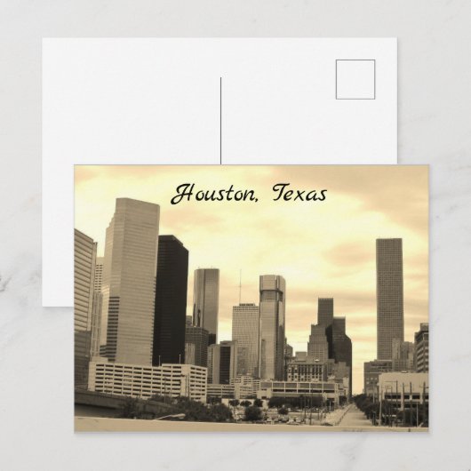 Houston, Texas - Postkarte (Vorne/Hinten)