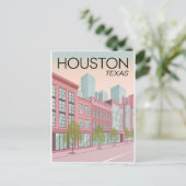 Houston Texas Postkarte (Stehend Vorderseite)