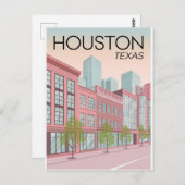 Houston Texas Postkarte (Vorne/Hinten)