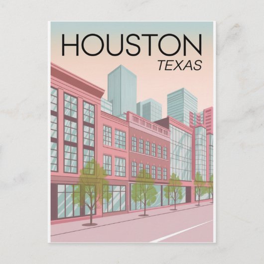 Houston Texas Postkarte (Vorderseite)