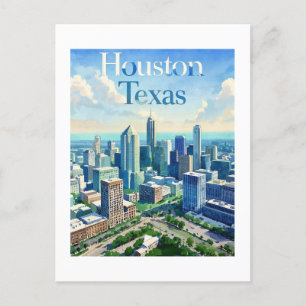 Houston Texas Postkarte