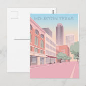 Houston Texas Postkarte (Vorne/Hinten)