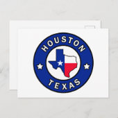 Houston Texas Postkarte (Vorne/Hinten)