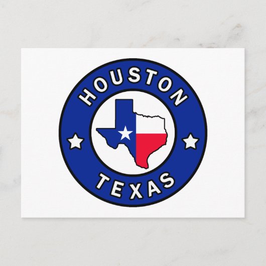 Houston Texas Postkarte (Vorderseite)