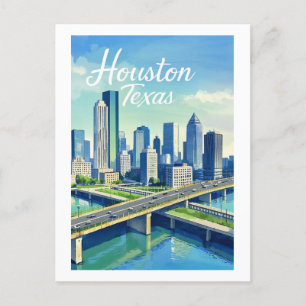 Houston Texas Postkarte
