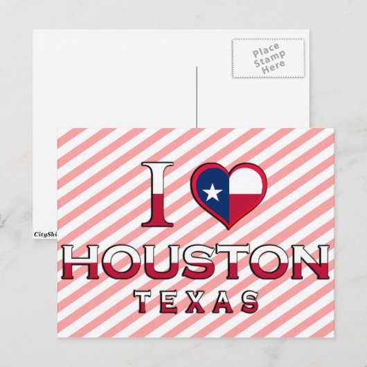Houston, Texas Postkarte (Vorne/Hinten)