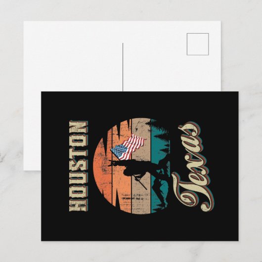Houston Texas Postkarte (Vorne/Hinten)