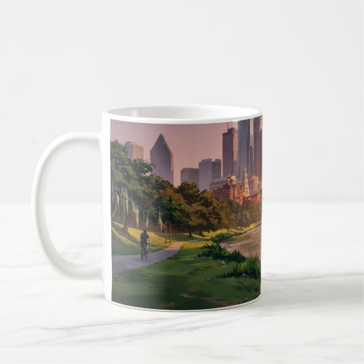 Houston Texas Reise Downtown-Skyline  Kaffeetasse (Links)