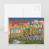 Houston Texas Reise Postkarte (Vorne/Hinten)