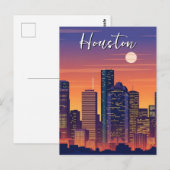 Houston Texas Reise Postkarte (Vorne/Hinten)