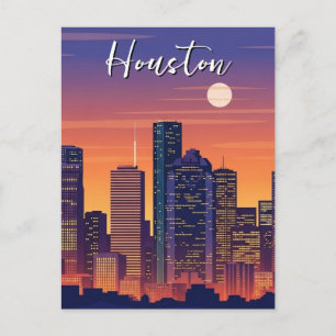 Houston Texas Reise Postkarte