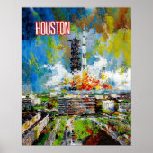Houston, Texas Reiseplakat Poster (Vorne)