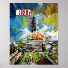 Houston, Texas Reiseplakat Poster