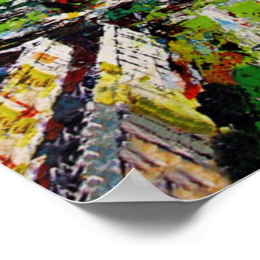 Houston, Texas Reiseplakat Poster (Ecke)