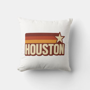 Houston Texas Retro Vintag Star Design Kissen