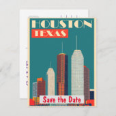 Houston, Texas Save The Date (Vorne/Hinten)