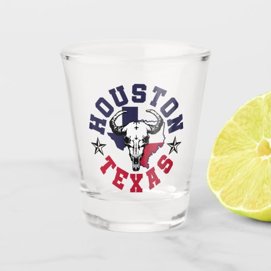 Houston, Texas Schnapsglas (Vorderseite)