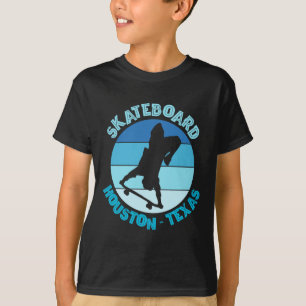 Houston Texas Skateboarder Urne Skateboarding T-Shirt