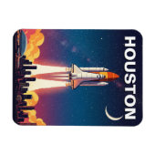 Houston Texas Skyline Cityscape Fall Magnet (Horizontal)
