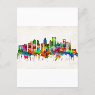 Houston Texas Skyline Einladungspostkarte