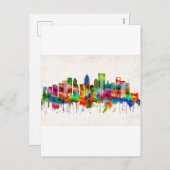 Houston Texas Skyline Feiertagspostkarte (Vorne/Hinten)