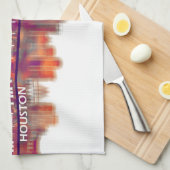 Houston Texas Skyline Geschirrtuch (Viertel Falte)