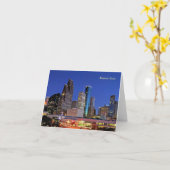 Houston, Texas-Skyline Karte (Gelbe Blume)