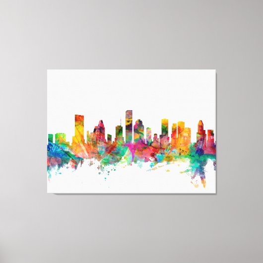 Houston Texas Skyline Leinwanddruck (Vorderseite)