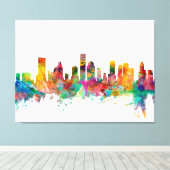 Houston Texas Skyline Leinwanddruck (Insitu (Holzboden))