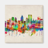 Houston Texas Skyline Magnet (Vorne)