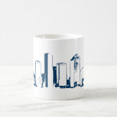 Houston, Texas Skyline, Marine - Line Art Kaffeetasse (Mittel)