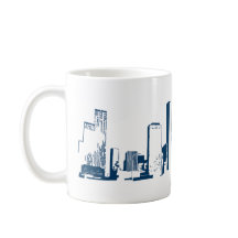 Houston, Texas Skyline, Marine - Line Art