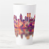 Houston Texas Skyline Milchtasse (Vorderseite)