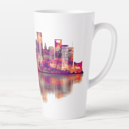 Houston Texas Skyline Milchtasse (Rechts)