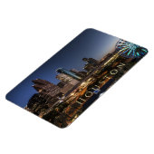 Houston, Texas Skyline, Nachtlicht Magnet (Linke Seite)