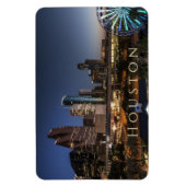 Houston, Texas Skyline, Nachtlicht Magnet (Vertikal)