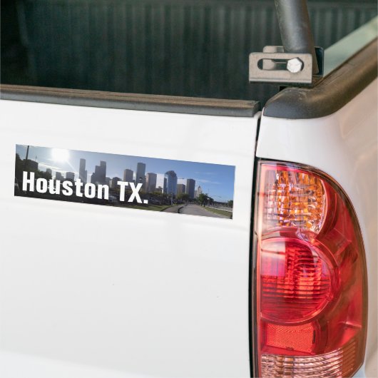 Houston Texas Skyline (Panoramic) Autoaufkleber (Auf Lkw)