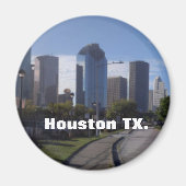 Houston Texas Skyline (Panoramic) Magnet (Vorne)