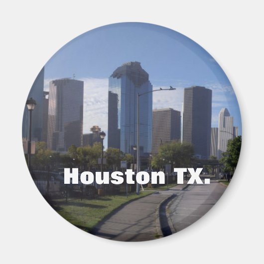 Houston Texas Skyline (Panoramic) Magnet (Vorne)
