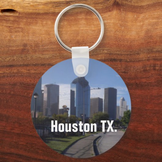 Houston Texas Skyline (Panoramic) Schlüsselanhänger (Vorderseite)