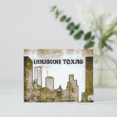 Houston Texas Skyline (Postcard) Postkarte (Stehend Vorderseite)